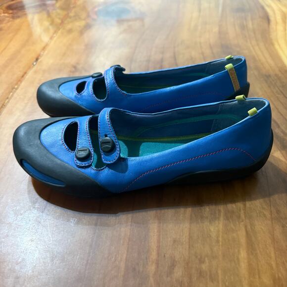 Camper Slip on Shoes Women's 38 US 8 mary jane Leather Black Blue - Picture 3 of 8